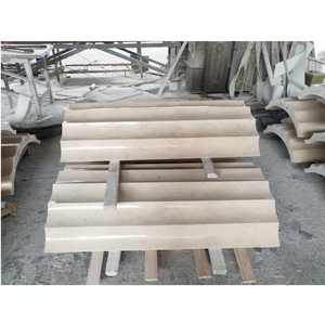 Custom <strong>Fluted</strong> Beige Limestone <strong>Round</strong> <strong>Column</strong> Cover Decoration Roman Pillar Marble <strong>Column</strong> - Product Image 2