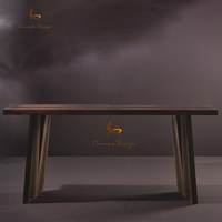 Table console de style chinois moderne et luxueuse, en bois massif fait main, nouvelle table d'entrée au design discret pour salon