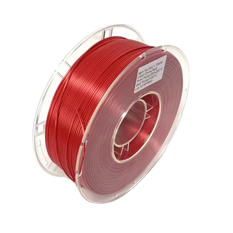 Soie PLA Rouge Chinois - Poids net 1kg/rouleau