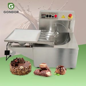 Máquina manual de 8 kg para hacer, templar, recubrir y derretir barras de chocolate pequeñas, con molde de chocolate y rueda para moldear - Product Image 1