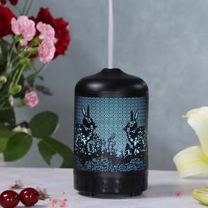 Difusor de Aroma Negro YXTY-167 de 100 ml con Luz LED, Humidificador de Aceites Esenciales con Efecto de Niebla para Uso en el Hogar y la Oficina - Product Image 2