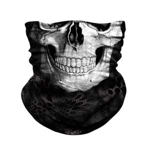Máscara Facial con Diseño de Calavera, Protección UV, Antipolvo, Pañuelo para el Cuello, Bandana, Accesorio para la Cabeza, para Motocicleta - Product Image 1
