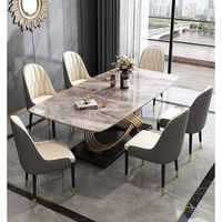 Meubles de salle à manger pour la maison, la salle de réception, le restaurant, en métal, luxe, détente, salon, tables à manger