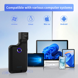 JR 101C xách tay không dây 2D Máy Quét Mã Vạch mặc <span class=keywords><strong>USB</strong></span> giao diện máy quét kích hoạt 2.4G đen A4 32-bit OEM kho - Product Image 5