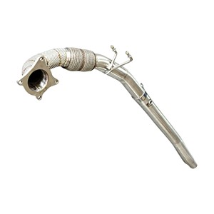 Tubo de escape Vortex SS304 compatible con Volkswagen Scirocco R 2.0T 2011-2018, tubo frontal de escape de alto rendimiento para carreras. - Product Image 1