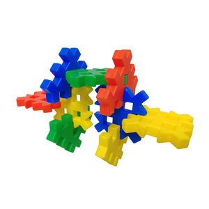 Jouets de construction en plastique multicolores Fleid DIY, moulage par soufflage - Product Image 4