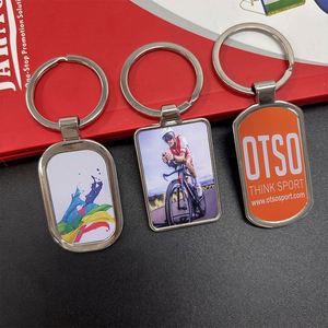 Porte-clés rond en métal vintage et tendance personnalisé avec logo personnalisé, cadeaux promotionnels, porte-clés pour le marketing - Product Image 5