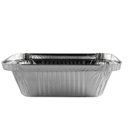 Barquette rectangulaire jetable en aluminium, petit format, qualité alimentaire R13041H, pour cuisson, économique