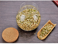 Conteneur de stockage en verre borosilicate soufflé à la main avec couvercle à clipser, compatible micro-ondes, écologique, passe au lave-vaisselle, grand format