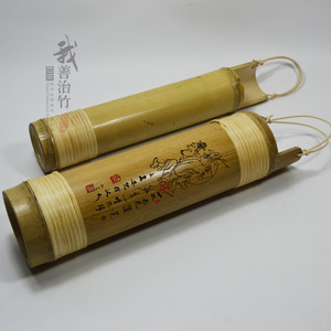 Bamboo Wine Barrel 9-10*28 With Custom Handle For Liquor Packaging - Product Image 4