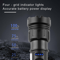 Lampe de poche LED 26650, 1000 Lumens, Zoomable, 1000M, Type C, USB, étanche IP55, SOS, lumière rouge clignotante, pour Camping et plein air