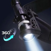 Vente flash : Porte-bâton tactique réglable à 360°, lampe torche LED confortable, ceinture pour les aventures en plein air sans les mains, personnel