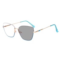 Lunettes de protection contre la lumière bleue pour ordinateur, charnière à ressort, Logo personnalisé, cadre optique photochromique, 95956