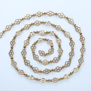 कारखाने की आपूर्ति ठोस कच्चे पीतल श्रृंखला के लिए नाजुक सजाए गहने और घटक मॉडल 2629 बी - Product Image 1