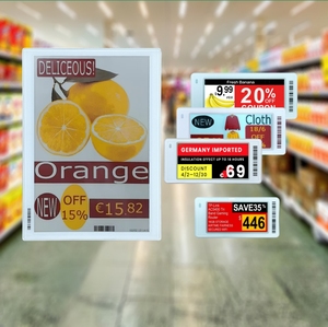 Étiquette de prix numérique de 7,5 pouces, étiquette électronique de rayon ESL, affichage E-Ink E-Paper, solution de système EAS pour supermarchés et centres commerciaux - Product Image 1