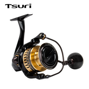 Moulinet de pêche à tambour fixe 5.2:1, équipement à 9 + 1BB, adapté à l'eau salée, modèles à tambour fixe - Product Image 1