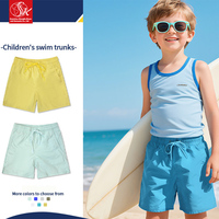 Traje de Baño de 2 Piezas para Niños SK, 100% Nailon, Forro Transpirable, Repelente al Agua, Secado Rápido, Pierna Recta, para Playa