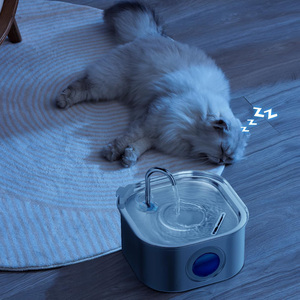 Fontaine à eau automatique pour animaux de compagnie en acier inoxydable en forme de bouteille de 3,2 L pour chats et chiens, batterie rechargeable, pompe silencieuse - Product Image 3