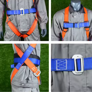 Harnais de sécurité anti-chute 5 points pour le corps entier, 3 m, ceinture anti-chute personnelle pour travaux de construction en altitude et d'escalade - Product Image 6