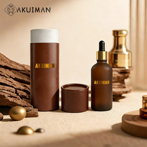 Perfume <span class=keywords><strong>de</strong></span> aceite personalizado <span class=keywords><strong>de</strong></span> 30 ml, botella ámbar esmerilada con caja <span class=keywords><strong>de</strong></span> <span class=keywords><strong>tubo</strong></span> <span class=keywords><strong>de</strong></span> papel con superficie brillante - Product Image 2