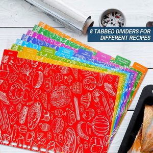 Manchons <span class=keywords><strong>en</strong></span> plastique onglet diviseur livre <span class=keywords><strong>de</strong></span> cuisine planificateur <span class=keywords><strong>de</strong></span> cartes support pour cahier organisateur <span class=keywords><strong>de</strong></span> fichiers recette classeur livre porte-cartes pour la cuisine - Product Image 3