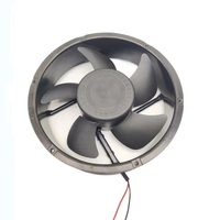 Ventilateurs axiaux de refroidissement à haut débit d'air (CFM) 22060 22CM DC avec protection de polarité, 220x220x60mm, 12V 24V 48V pour conduits industriels ronds