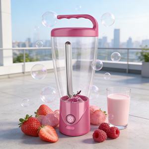 Blender portable de grande capacité 1000 ml, 6 lames, mélange de fruits, de glace et de légumes, batterie rechargeable par USB, mode turbo, anti-fuite, voiture - Product Image 5