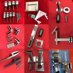 ZD auf Lager Edelstahl Handlauf beschläge Zapfen klemm pfosten Rahmenloses Balkon glas Balustraden geländer - Product Image 5