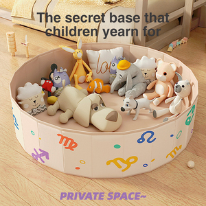 Aire de jeux pour enfants pliable et bon marché, en tissu rond, avec <span class=keywords><strong>piscine</strong></span> à balles en <span class=keywords><strong>mousse</strong></span> océanique douce pour les centres commerciaux et les écoles - Product Image 5