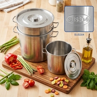 FEELART Fournisseur Professionnel d'Équipements de Cuisine Personnalisés pour Restaurants – Marmite Haute en Acier Inoxydable Style Oblique 400
