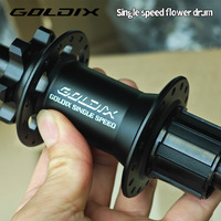 GOLDIX Moyeu à vitesse unique 32 trous à cliquet 36T 142*12/135*10mm 6 boulons Moyeu de vélo BMX Accessoires de vélo