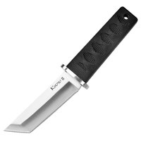 Outdoor Selbstverteidigungs-Taktisches Taschenmesser - Dreischneidiges Drachenknochen-Schwert im Japanischen Stil Kleines Samurai-Schwert mit Quadratischen Spitzenklingen