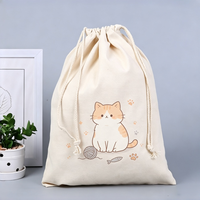 Sac en toile écologique à cordon de serrage grande capacité, multi-usages pour paniers cadeaux, trousse de voyage, rangement de marchandises