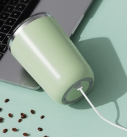 Mug à café auto-mélangeur électrique 350 ml avec logo personnalisé, tasse mélangeuse électrique, gobelet isotherme en acier inoxydable étanche avec mélangeur