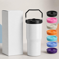 Gobelet isotherme à double paroi de 20 oz, grande capacité, bouteille thermique en acier inoxydable 304, prêt pour la sublimation