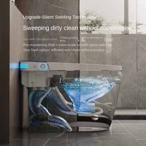 Nuevo inodoro doméstico completamente automático inteligente, sistema eléctrico integrado sin presión de agua, Escudo de espuma para tanque de agua - Product Image 3