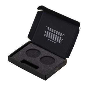 Logotipo personalizado corrugado negro Caixa De papelao <span class=keywords><strong>envio</strong></span> para <span class=keywords><strong>envio</strong></span> pastilla de freno envío caja de embalaje con inserto - Product Image 2