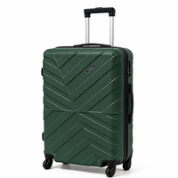 Valise rigide ABS à roue unique 20/24/28 pouces, durable, pour voyage, vente en gros, logo personnalisé