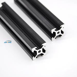 Nero anodizzato 20x20 V pista di fessura industriale in alluminio estruso 2020 supporto assemblaggio in alluminio industriale profilo - Product Image 1
