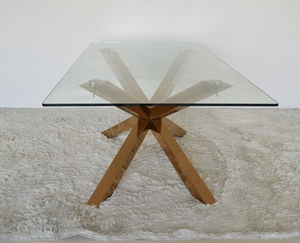 A9002 Hiện Đại Vàng Kính Bàn Ăn Đặt Với Ghế - Product Image 3