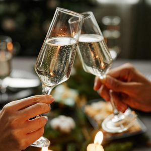 Pha Lê rượu sâm banh sáo thủy tinh thiết lập thanh lịch tay thổi 8.5OZ rõ ràng lấp lánh Mimosa <span class=keywords><strong>Champagne</strong></span> kính cho phụ nữ - Product Image 3