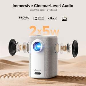 Proyector ISinbox 4K 1200 ANSI Lúmenes con Aplicaciones Integradas, WiFi, Enfoque Automático, Portátil para Exteriores, Cine en Casa, Juegos, Android 10 - Product Image 4
