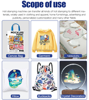 Presse à chaud semi-automatique commerciale grand format double station 40*60CM pour t-shirts