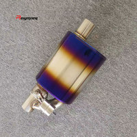 Silencieux universel pour voiture en acier inoxydable avec soupape, échappement électronique à commande à distance, double entrée/sortie 2/2,5/3