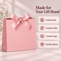 Sacs cadeaux personnalisés en papier kraft avec poignées en ruban et nœud pour emballage cadeau écologique de fêtes, vente en gros, commandes B2B pour marques