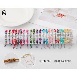 Pulseras de Cuentas Z Fashion, 2400 Piezas por Caja, Estilo de Cordón Ajustable, Joyería de Regalo Unisex Estilo Bohemia - Product Image 3