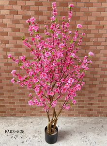 Trang chủ đám cưới trang trí vườn cây cảnh nhỏ Đào nhân tạo cây hoa mận chậu cây giả hoa cây - Product Image 5