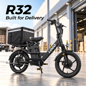 Bicicleta Eléctrica de Carga 48V 32Ah con Logotipo Personalizado OEM 750W, Freno de Disco Hidráulico de 180mm, Doble Suspensión y Alarma Antirrobo R32 - Product Image 1