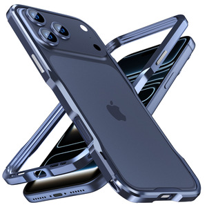 For iPhone Air Apple 17 Pro Max CNC Metal Frame Shockproof Phone Case Cover