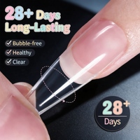 Adhésif Gel UV Transparent Longue Durée Non Toxique pour Faux Ongles et Strass – Idéal Salon Professionnel et DIY Nail Art Créatif